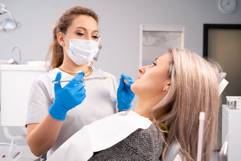 dental anesthesia being administered small