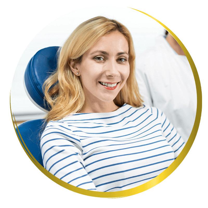 smiling anesthesia patient