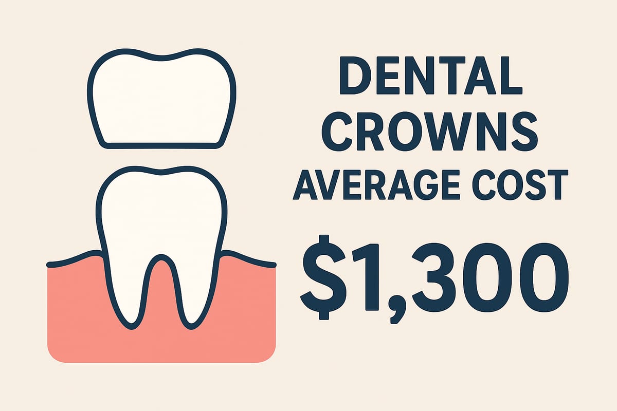 The cost of dental crowns is average